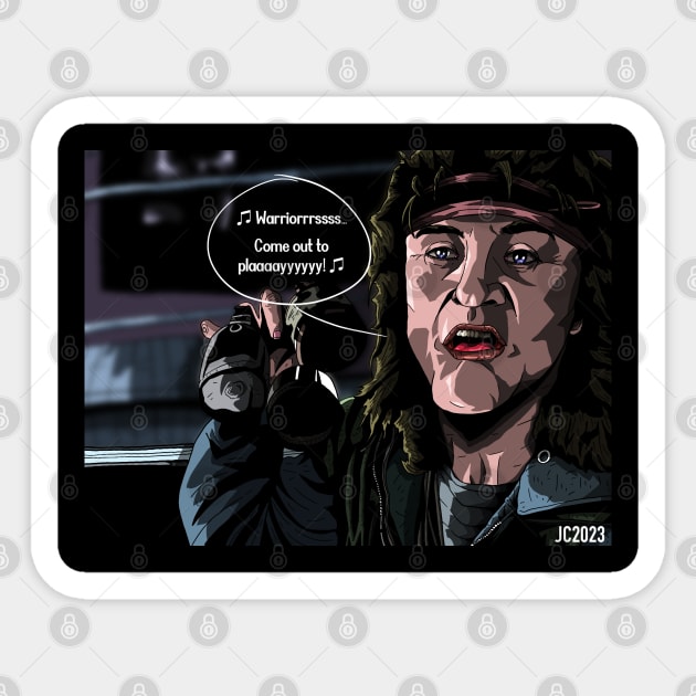 The Warriors "Come Out To Play" Luther portrait (digital) Sticker by StagArtStudios